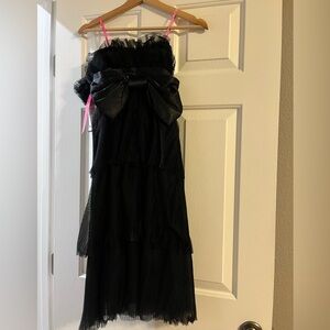 Black Tulle betsey johnson dress homecoming prom formal NWT